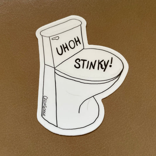 Uh Oh Stinky! Sticker