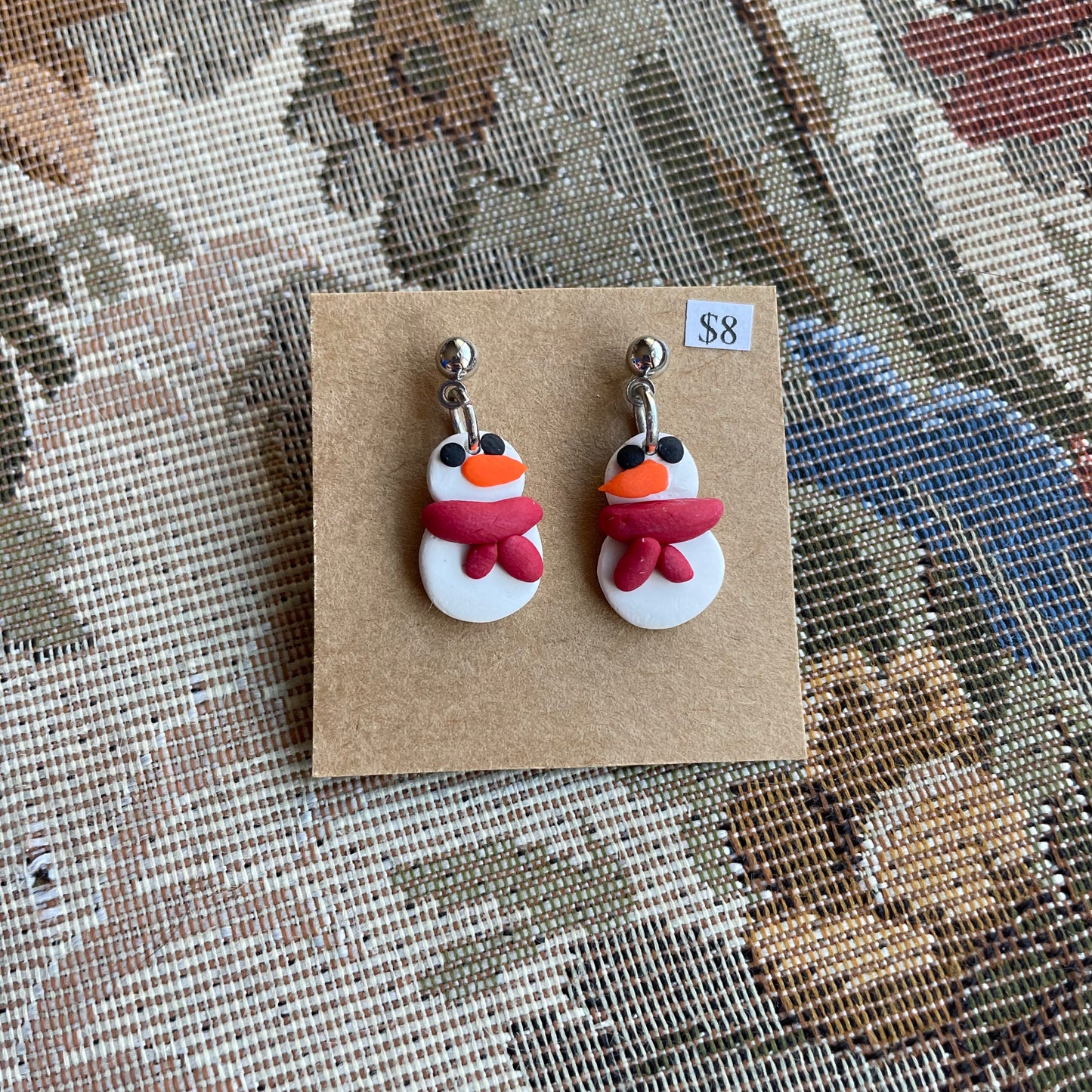 Snowmen Stud Dangles