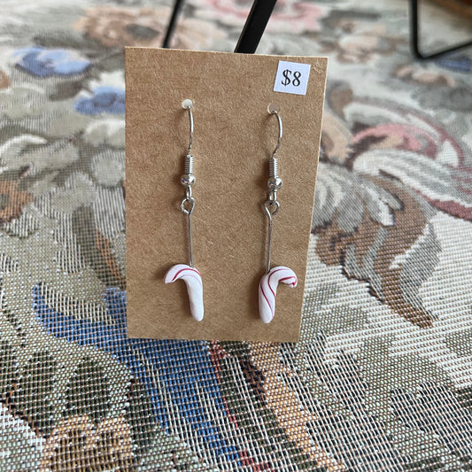 Small Short Stem Candy Cane Dangles
