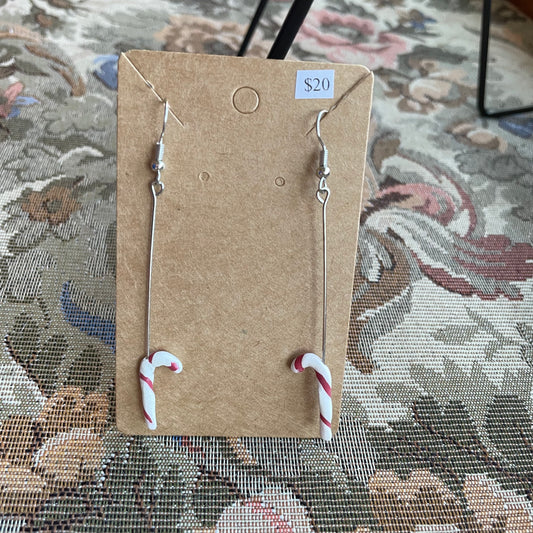 Long Stem Candy Cane Dangles