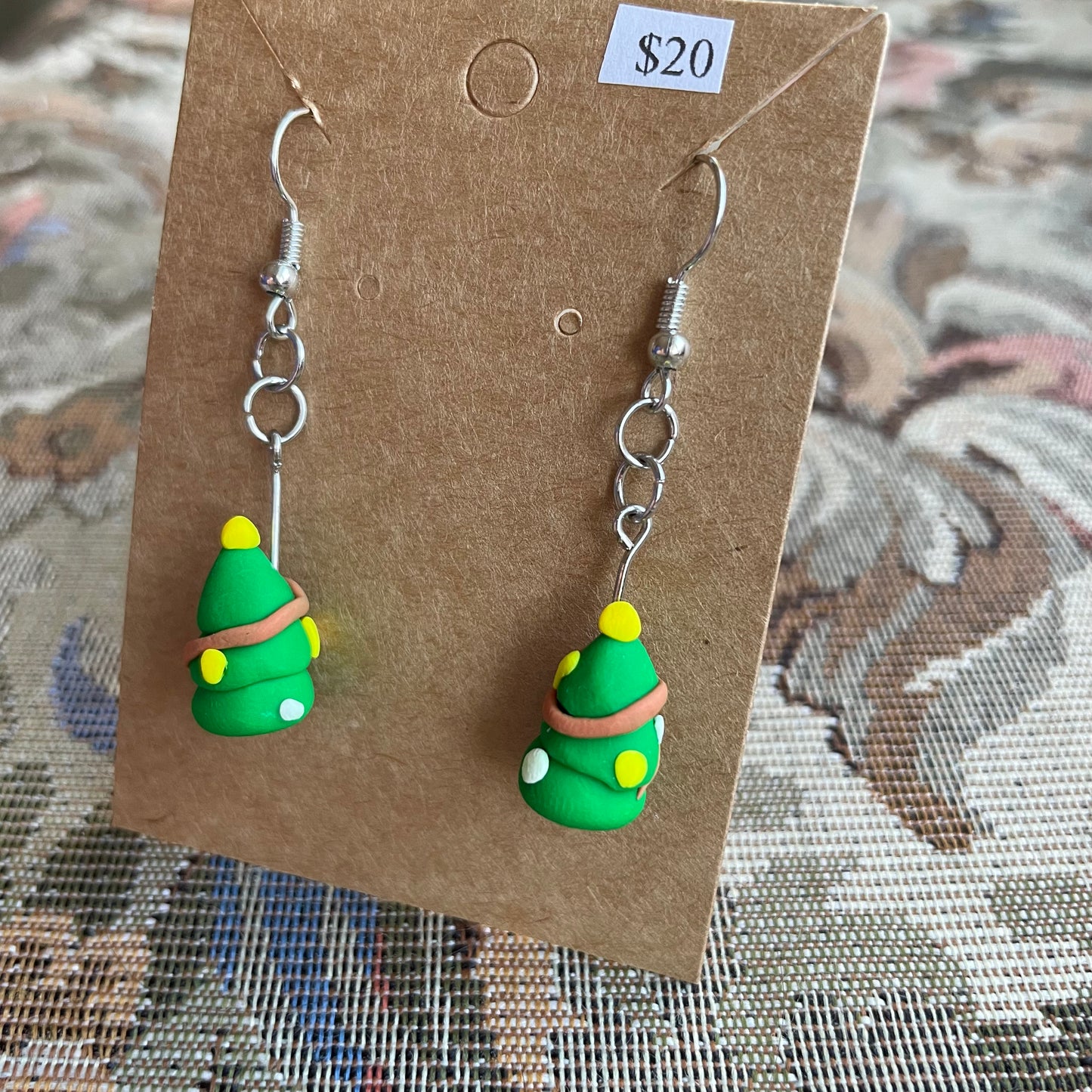Short Stem Medium Decorated Christmas Tree Dangles
