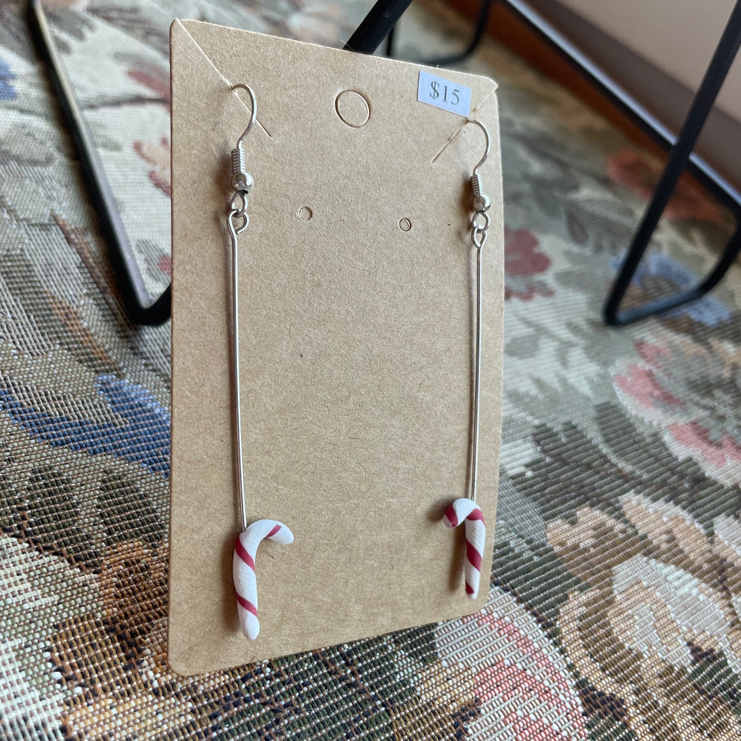 Long Stem Medium Candy Cane Dangles