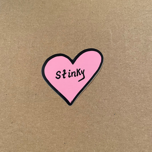 Pink Stinky Sticker