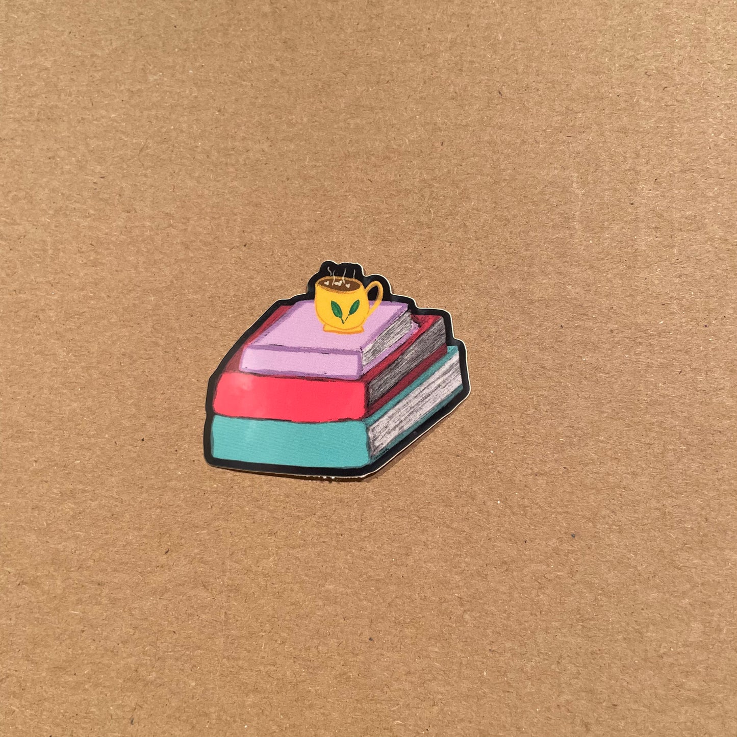 Bookish Hot Drink Lover Sticker