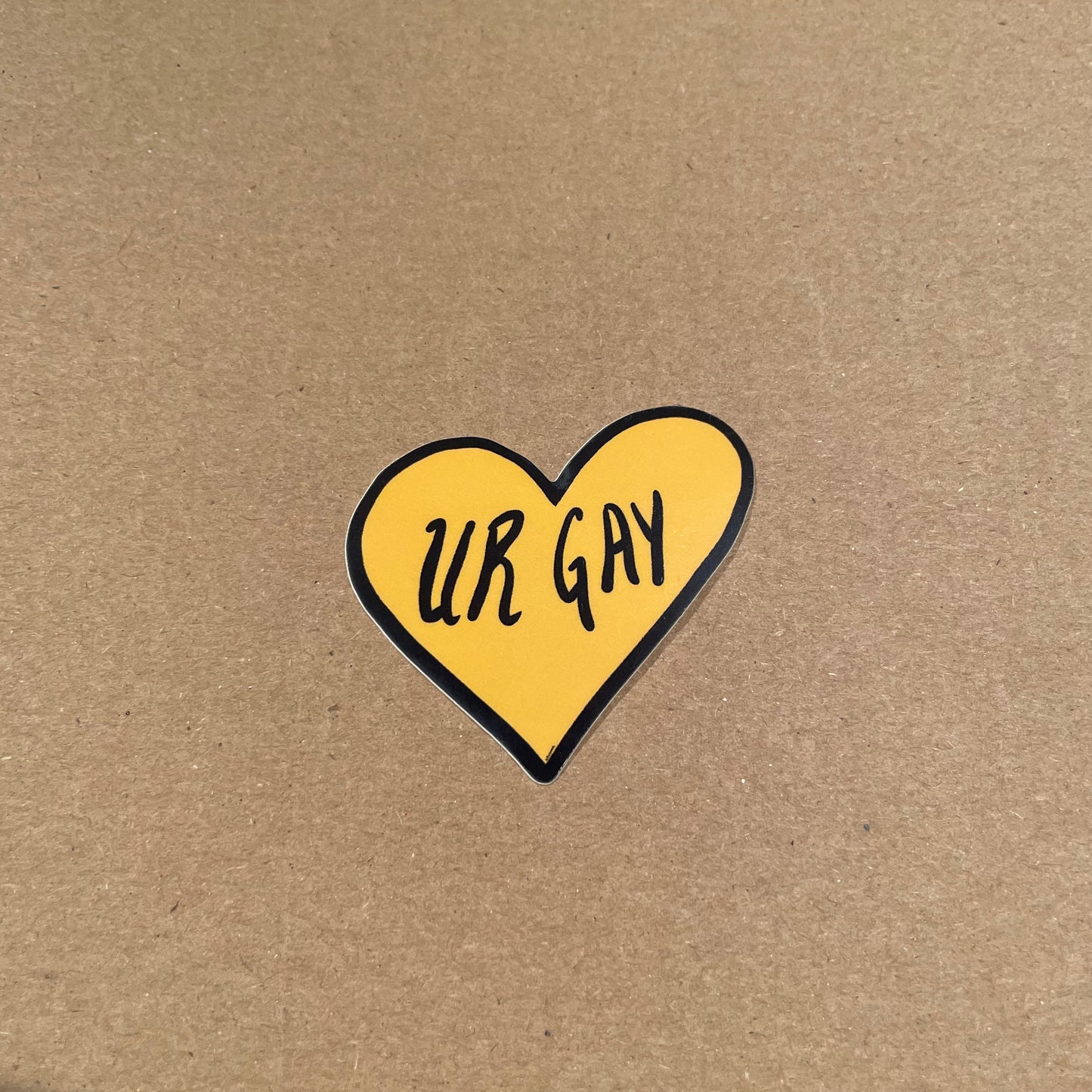 Yellow Ur Gay Sticker