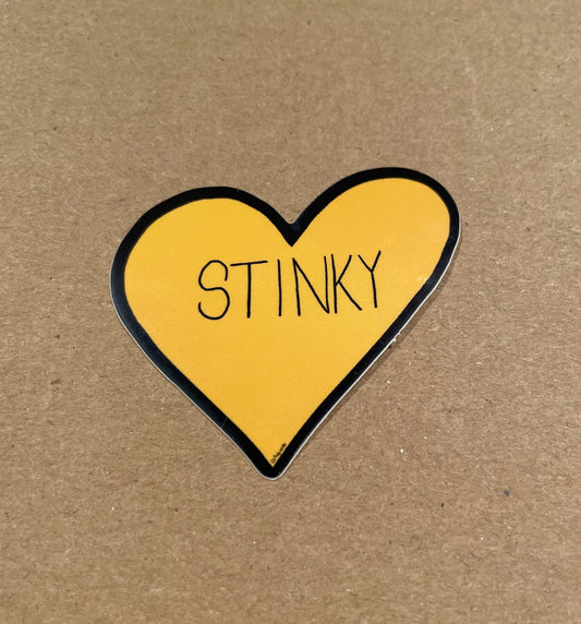 Yellow Stinky Sticker