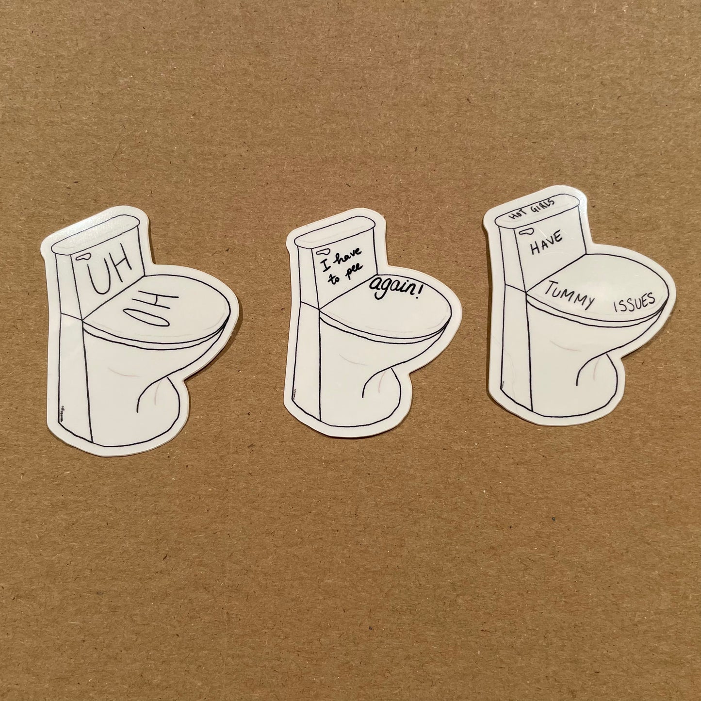 Toilet Sticker Set