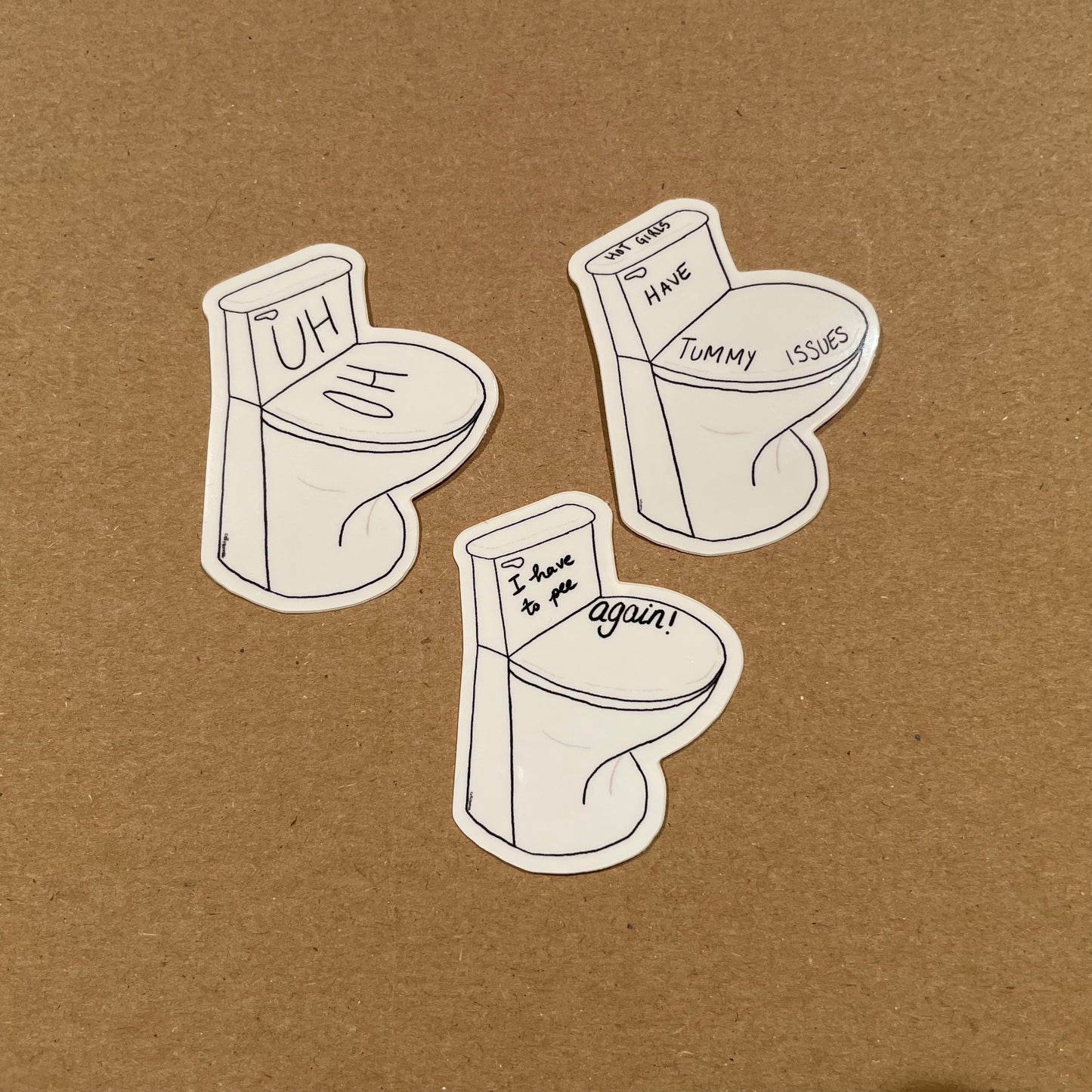 Toilet Sticker Set