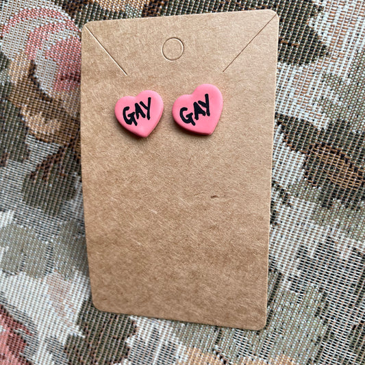 Gay Heart Studs