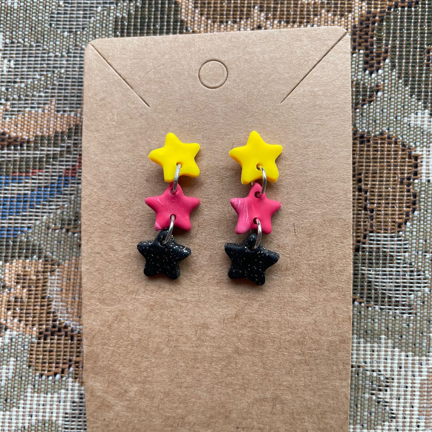 Triple Star Stud Dangles