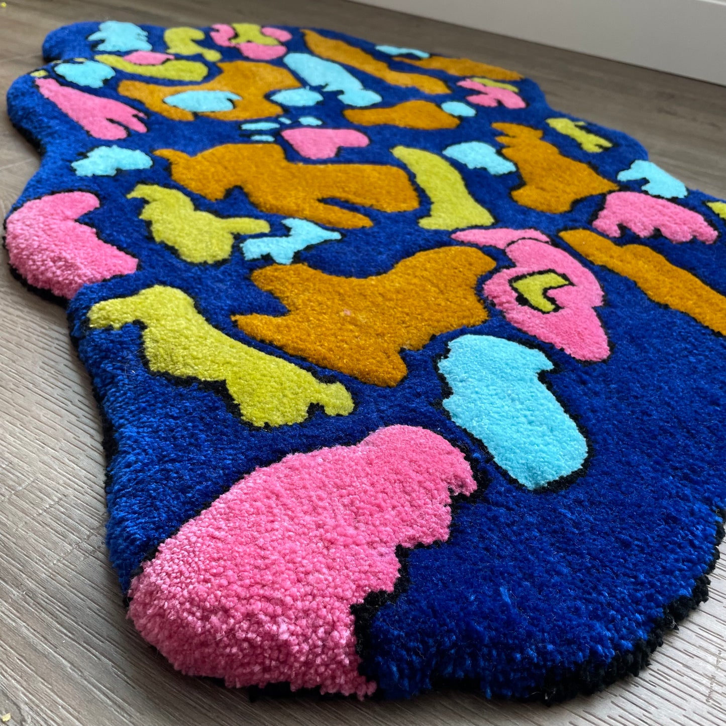 Abstract Pup Rug