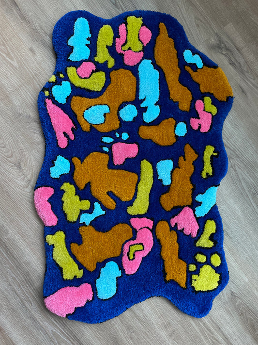 Abstract Pup Rug